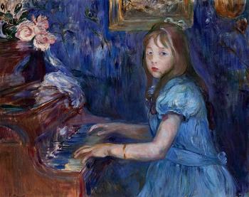 貝爾特 摩裡索特 Lucie Leon at the Piano